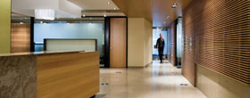 A clean office in downtown Chicago